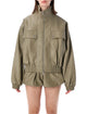The Frankie Shop Nolita Faux Leather Bomber Jacket