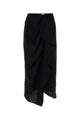 Isabel Marant Black Stretch Silk Breen Skirt