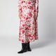 Isabel Marant Hilza Skirt In Printed Silk Dévoré Georgette