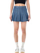 Adidas Originals Denim Pleated Mini Skirt