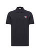 Moncler Blue Cotton Short Polo