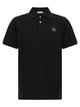 Moncler Leather Logo Patch Polo Shirt