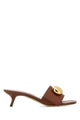 Loewe Caramel Leather Pebble Mules