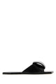 Loewe Black Leather Origami Slippers