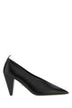 Loewe Black Leather Origami Cubic Pumps