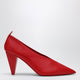Loewe Red Origami Cubic Pumps In Leather