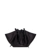 Yuzefi Large Mochi In Black Woven Raffia