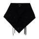 Simone Rocha Merino Lace Up Neckerchief Scarf - - Wool - Black