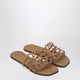 Loewe Anagram Petal Slides In Camel Leather