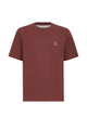 Brunello Cucinelli Brick Grey Cotton T-Shirt