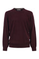 Brunello Cucinelli Melange Burgundy Cashmere Sweater
