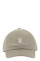 Brunello Cucinelli Baseball Cap In Garment-Dyed Twisted Cotton Gabardine With Embroidered Logo