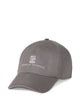 Brunello Cucinelli Baseball Cap In Garment-Dyed Twisted Cotton Gabardine With Embroidered Logo