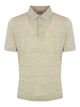 Brunello Cucinelli Polo Shirt In Linen And Cotton