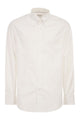 Brunello Cucinelli Basic Fit Twill Shirt With Button-Down Collar