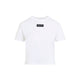 Miu Miu White Logo Patch Cotton Jersey T-Shirt