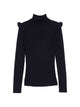 Elisabetta Franchi Navy Blue Viscose Polyester Sweater