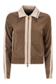 Elisabetta Franchi Knitted Jacket With Shiny Viscose Stripes