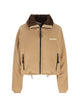 Miu Miu Logo-Embroidered Fleece Jacket