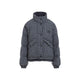 Miu Miu Blu Bianco Reversible Checked Down Jacket