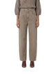 Brunello Cucinelli Contemporary Trousers In Garment-Dyed Cotton And Linen Cover With Monile