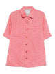 Brunello Cucinelli Red Linen Shirt