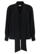 Alberto Biani Lavallière Neck Blouse