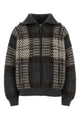 Brunello Cucinelli Jacquard Knit Bomber Cardigan With Sequins