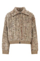 Brunello Cucinelli Multicolor Mohair Blend Bomber Jacket