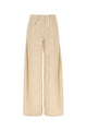Brunello Cucinelli Sand Corduroy Wide-Leg Pant