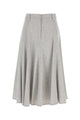 Brunello Cucinelli Light Grey Wool Skirt