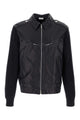 Brunello Cucinelli Blue Leather And Knit Jacket