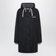 Miu Miu Black Caban In Panama And Fleece