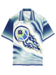 Casablanca Blue Silk Shirt