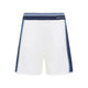 Casablanca White Cotton Mesh Stripe Shorts
