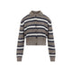 Brunello Cucinelli Brown Blue Striped Sweater