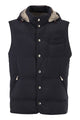 Brunello Cucinelli Padded Hooded Gilet In Technical Fabric