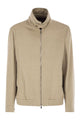 Brunello Cucinelli Virgin Wool Bomber Jacket With Stand Collar