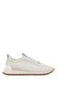 Brunello Cucinelli Light Grey Fabric Slip Ons