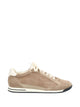 Brunello Cucinelli Suede Sneakers With Leather Inserts