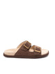 Brunello Cucinelli Grey Calfskin Sandals