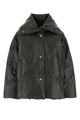 Nanushka Charcoal Synthetic Leather Down Jacket