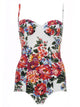 Dolce & Gabbana Floral Print One Piece Swimsuit