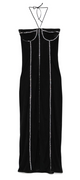 Oséree Black Stretch Tulle Dress