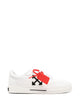 Off-White White/Black Vulcanized Low Sneakers