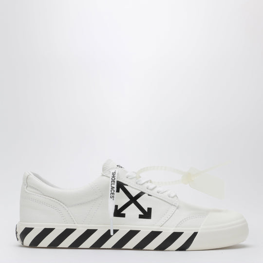 Off-White™ Vulcanized Lace-Up Fabric Sneakers In White