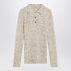 Prada Natural Colour Polo In Wool Blend