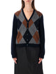 Prada Prada Argyle Cashmere Cardigan