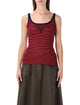 Prada Prada Silk Striped Tank Top