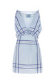 Prada Embroidered Cotton Mini Dres